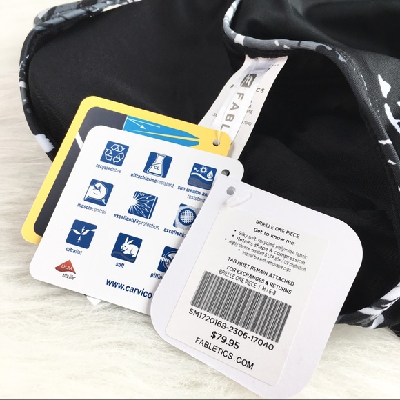 Fabletics | grayscale tropic palms cutout onepiece - Picture 5 of 5